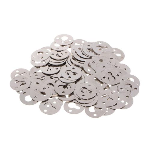 100x Round Metal Shelf Brackets With Screws For Hanging