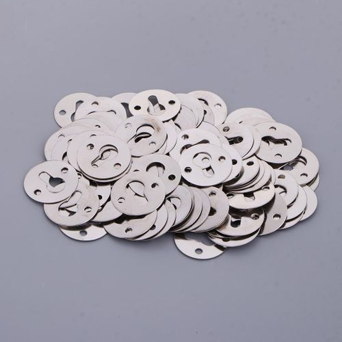 100x Round Metal Shelf Brackets With Screws For Hanging