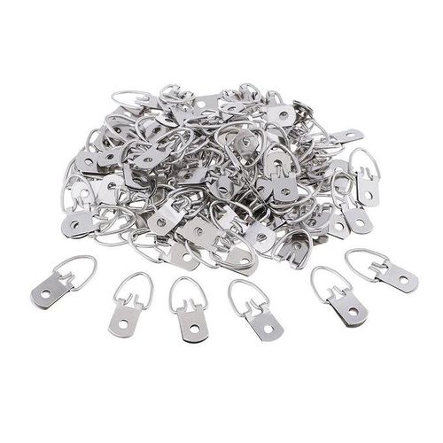 100 Pcs Single Hole Mounting Mini Hanger Hook 1.25