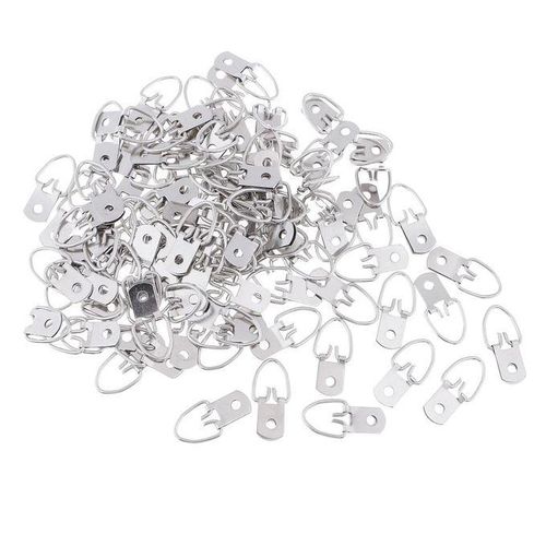 100 Pcs Single Hole Mounting Mini Hanger Hook 1.25