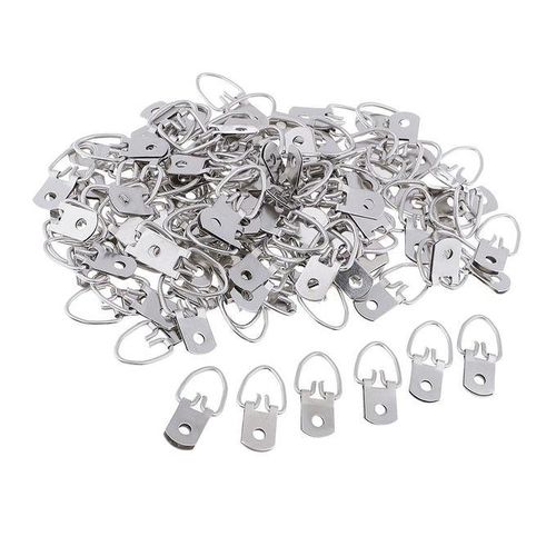 100 Pcs Single Hole Mounting Mini Hanger Hook 1.25