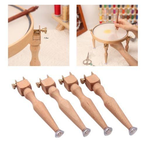 Cross Stitch Frame Tabletop Floor Stand Embroidery Sewing Hoop Legs NO5111