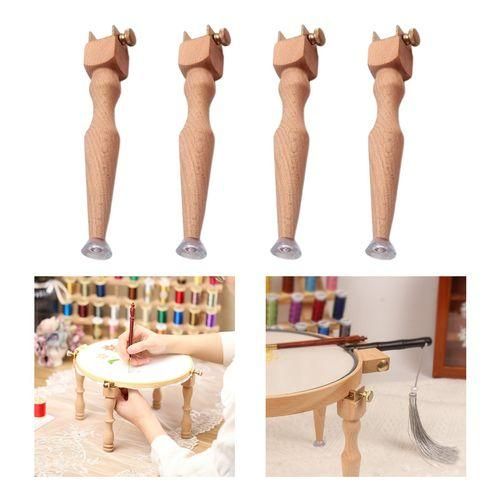 Cross Stitch Frame Tabletop Floor Stand Embroidery Sewing Hoop Legs NO5111