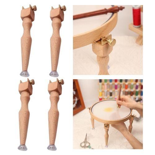Cross Stitch Frame Tabletop Floor Stand Embroidery Sewing Hoop Legs NO5111