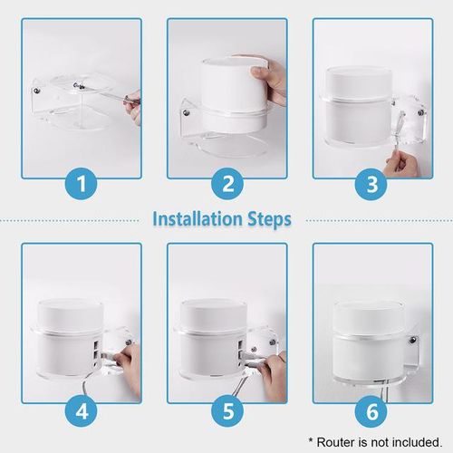 Wall Mount Router Holder Bracket Mount Stand Holder Compatible With Tp-Link Deco X20 Or Deco X60