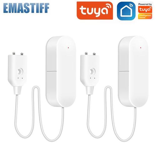 Tuya Wifi Water Leakage Sensor Alarm Leak Sound Alarm Smart Life App Flood Overflow Security Protection