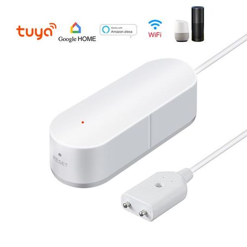 Tuya Wifi Water Leakage Sensor Alarm Leak Sound Alarm Smart Life App Flood Overflow Security Protection
