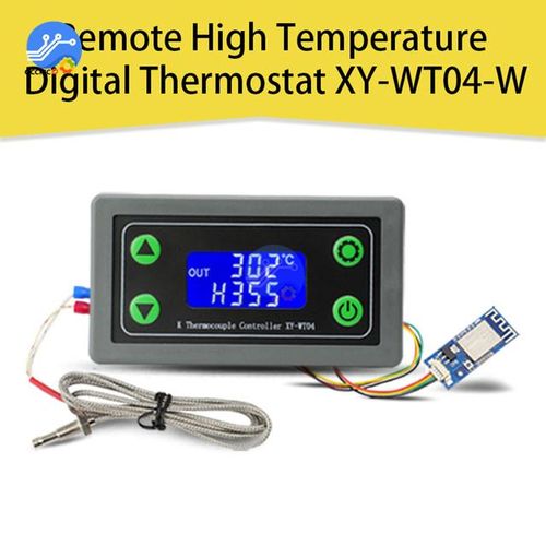 Wifi Remote High Temperature Digital Thermostat K-Type Thermocouple High Temperature Controller -99~ Degrees Xy-Wt04