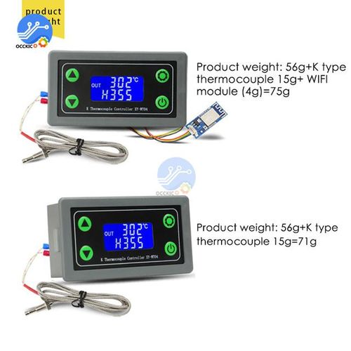 Wifi Remote High Temperature Digital Thermostat K-Type Thermocouple High Temperature Controller -99~ Degrees Xy-Wt04