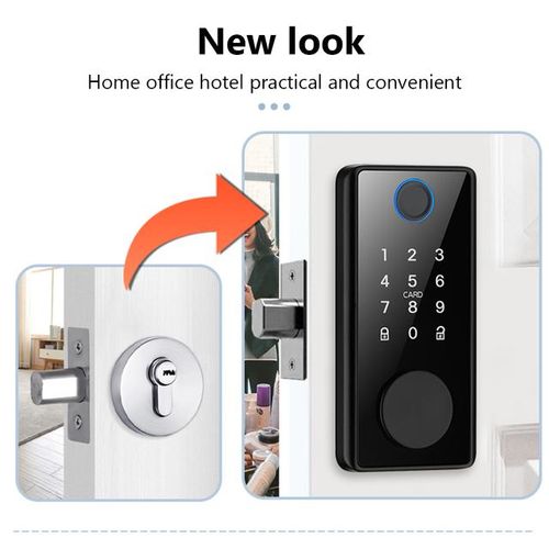Tuya App Smart Deadbolt Locks Entry Front Door Keyless Fingerprint Keypad Digital Bluetooth-Compatible Lock For Home Apartment