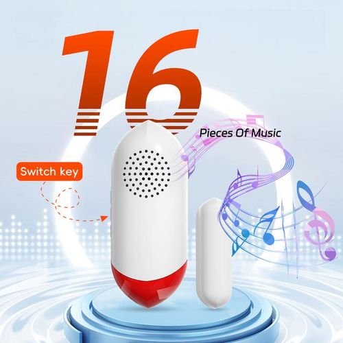 Tuya Wifi Door Window Sensor Door Opening Sound Alarm Timed Arm And Disarm Home Security Protection Smart Life App