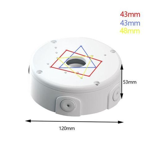 Waterproof Cctv Camera Junction Box Plastic Surveillance Dome Brackets Wall Space Stand Cable Deep Base