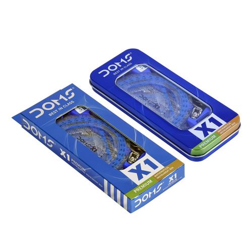 Doms X1 Premium Geometry Box / Mathematical Set  (Blue)
