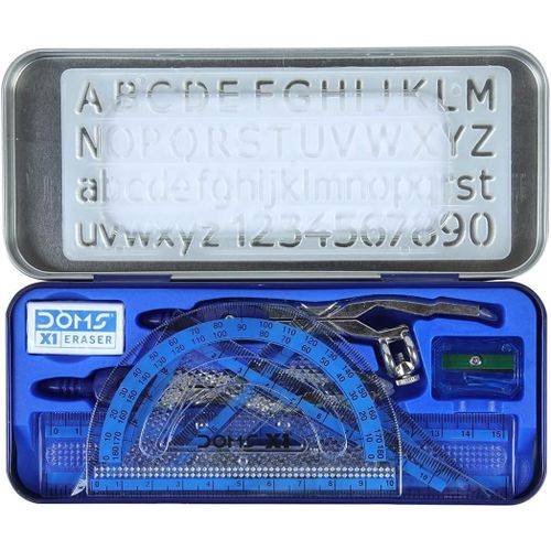 Doms X1 Premium Geometry Box / Mathematical Set  (Blue)