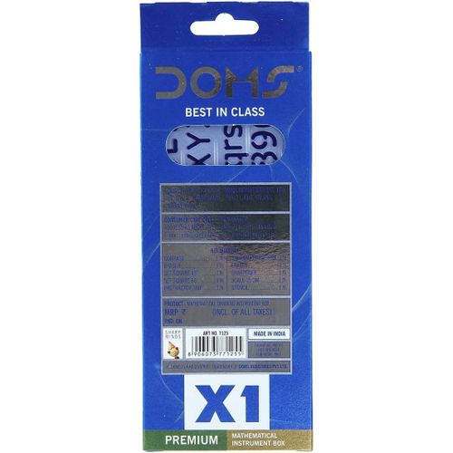 Doms X1 Premium Geometry Box / Mathematical Set  (Blue)