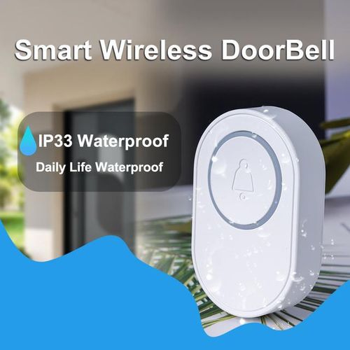 Vico 1/2/3/5pcs 433mhz Wireless Doorbell For Home Outdoor Waterproof Button Hub Required