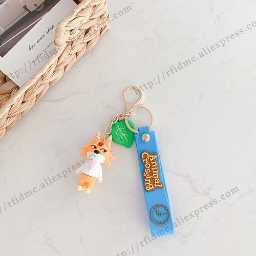 Tybalt Animal Crossing Keychains Silicone Key Ring Jewelry Accessories Cute Shaped Pendants