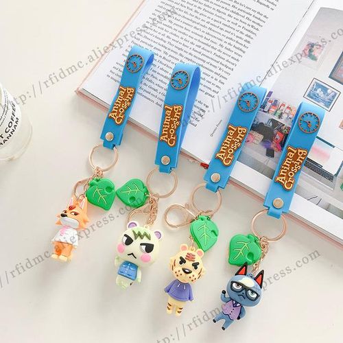 Tybalt Animal Crossing Keychains Silicone Key Ring Jewelry Accessories Cute Shaped Pendants