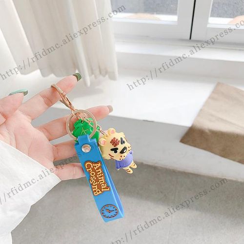 Tybalt Animal Crossing Keychains Silicone Key Ring Jewelry Accessories Cute Shaped Pendants
