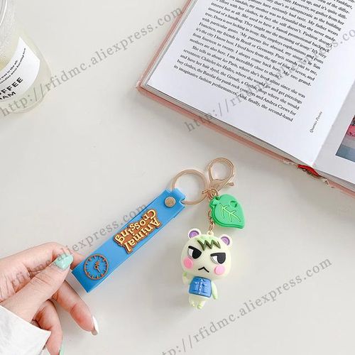 Tybalt Animal Crossing Keychains Silicone Key Ring Jewelry Accessories Cute Shaped Pendants