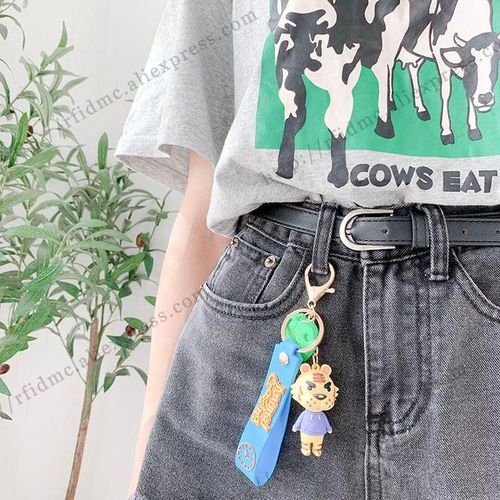 Tybalt Animal Crossing Keychains Silicone Key Ring Jewelry Accessories Cute Shaped Pendants
