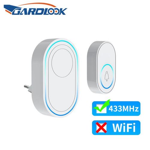 Wireless 433mhz Doorbell Gardlook Intelligent Welcome Home Alarm System Eu Plug Smart Door Bell