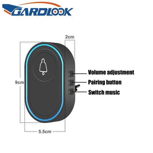 Wireless 433mhz Doorbell Gardlook Intelligent Welcome Home Alarm System Eu Plug Smart Door Bell