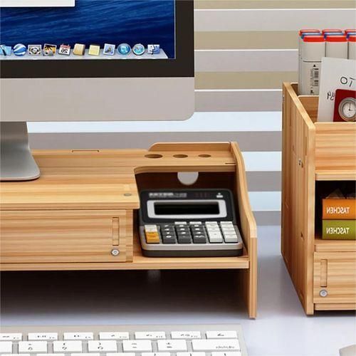 Wooden Storage Rack, Computer Desk Rack, Drawer Storage Rack