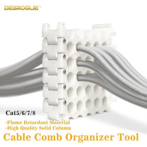Network Cable Fixer For Computer Room Professional Pp Material Category 5/6/7 Network Cable Video Cable Organize Tool Cable Comb