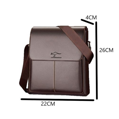 5 In1 Men's Briefcase Large Capacity Messenger Bag Business Bag - Brown