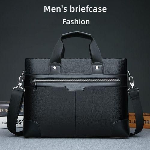 Men's Business Briefcase,Diagonal Handbag,Shoulder Bag,Computer Bag,Hangbag - Black