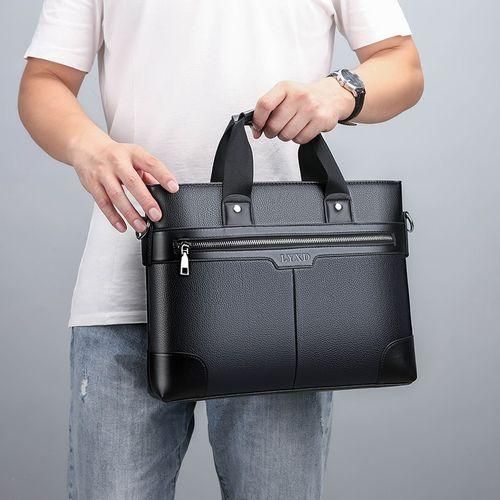 Men's Business Briefcase,Diagonal Handbag,Shoulder Bag,Computer Bag,Hangbag - Black