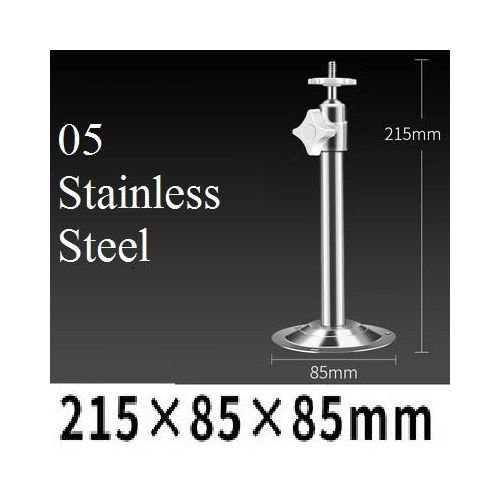 Stainless Steel Wall Rod Bracket Cctv Camera Mounting Vertical Pole Bracket Duckbill Degree Adjustable