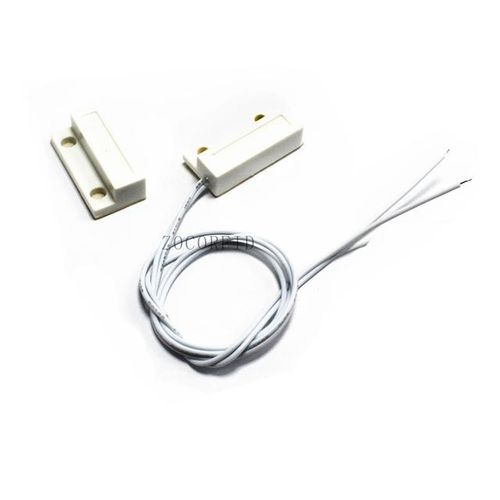 Mc-38 Wired Door Window Sensor Magnetic Switch Normally Closed For Security Alarm System
