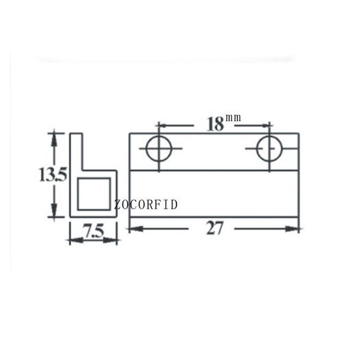 Mc-38 Wired Door Window Sensor Magnetic Switch Normally Closed For Security Alarm System