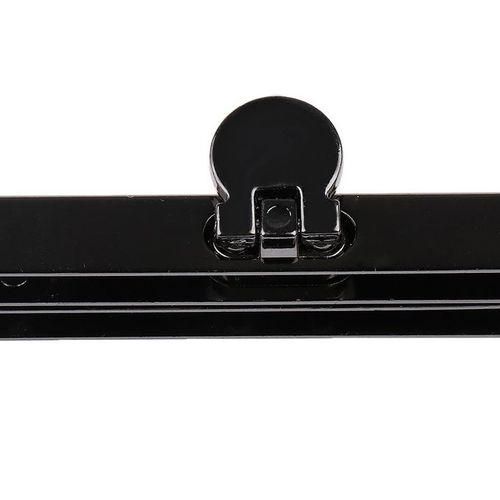 Metal Coin Purse Frame Bar Edge Strip Wallet Clasp Replacement Black