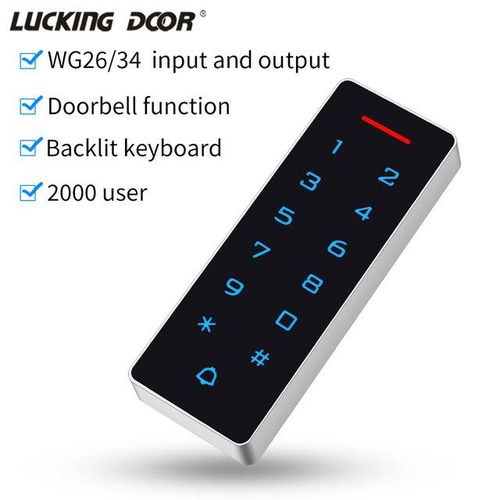 Narrow Access Control Keypad Outdoor Access Controller Touch Door Opener System Electronic Em4100 125khz 13.56mhz Mf