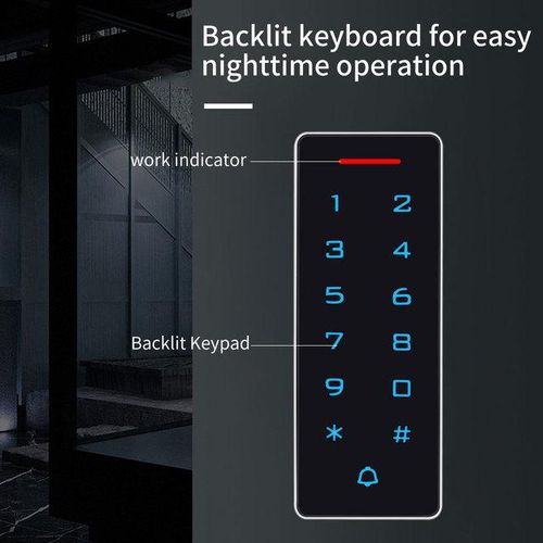 Narrow Access Control Keypad Outdoor Access Controller Touch Door Opener System Electronic Em4100 125khz 13.56mhz Mf