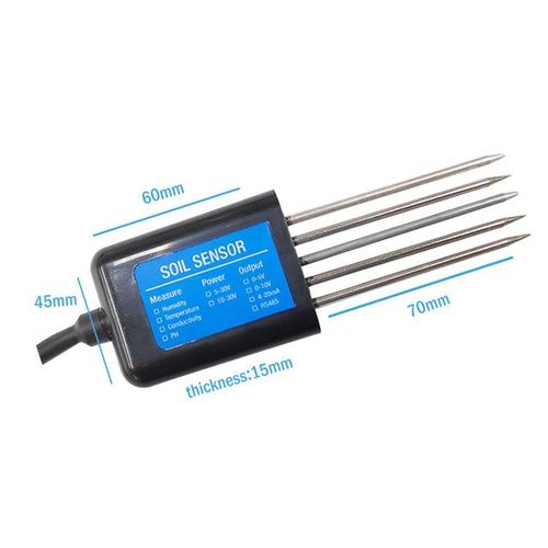 Measure Soil Moisture Temperature Humidity Ec Ph 4-20ma 0-5v Rs485 Modbus Soil Sensor