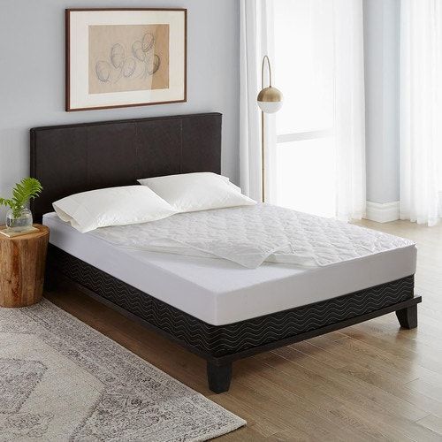 Waterproof Mattress Protector Full-Fitted Cover-White, 100*190*20 cm - White.