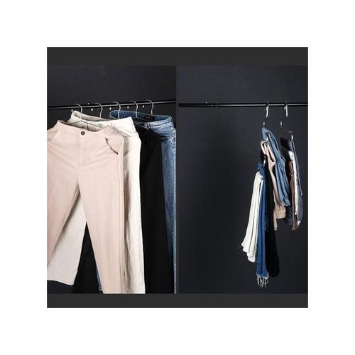 5-Layer S Shape Metal Pants Trousers Scarf Hanger - Multicolour