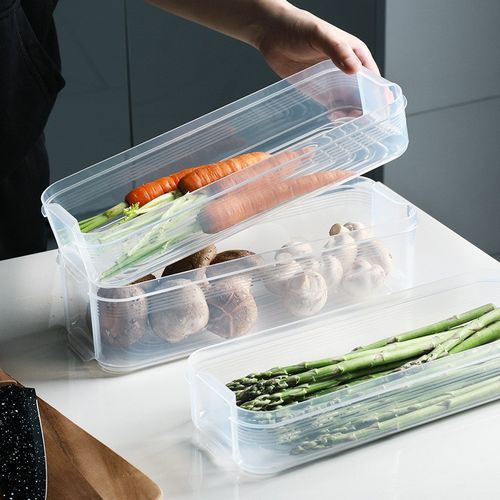 3 Layer Food Storage Fridge Container Boxes- Multicolor