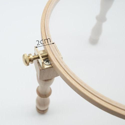 Adjustable Portable Wooden Embroidery Hoop Stand Legs Set  3 Legs