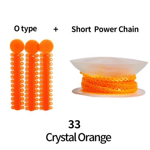 1Pcs Short Type Power Chain +1Pack 40Sticks 1040Pcs O Type Rubber T//i//e