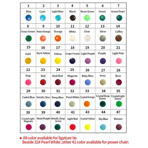 1Pcs Short Type Power Chain +1Pack 40Sticks 1040Pcs O Type Rubber T//i//e