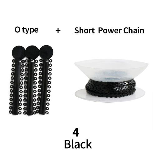 1Pcs Short Type Power Chain +1Pack 40Sticks 1040Pcs O Type Rubber T//i//e