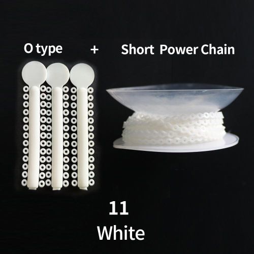 1Pcs Short Type Power Chain +1Pack 40Sticks 1040Pcs O Type Rubber T//i//e