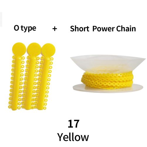 1Pcs Short Type Power Chain +1Pack 40Sticks 1040Pcs O Type Rubber T//i//e