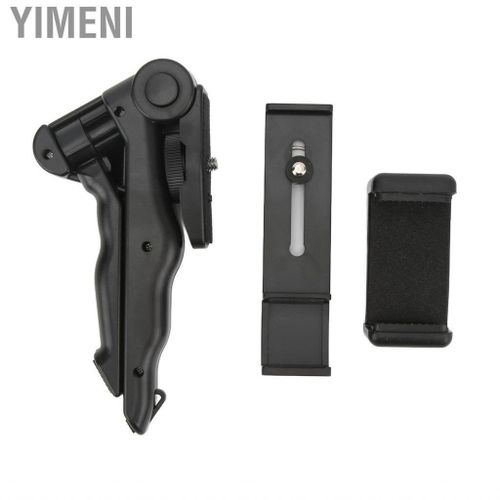 Yimeni Foldable Mini Tripod Stand With Phone Clamp Handheld 14 Thread Tabletop