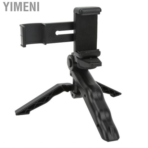 Yimeni Foldable Mini Tripod Stand With Phone Clamp Handheld 14 Thread Tabletop